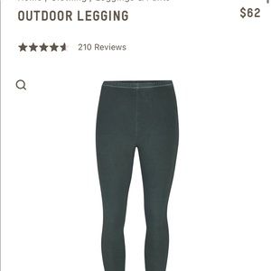 SKIMS - OUTDOOR LEGGING color: MALACHITE